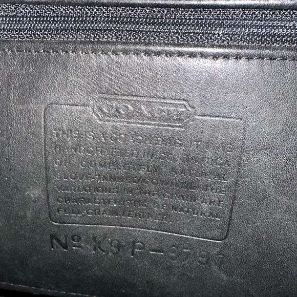 Vintage Coach Daypack Black and Nickel - Picture 13 of 13